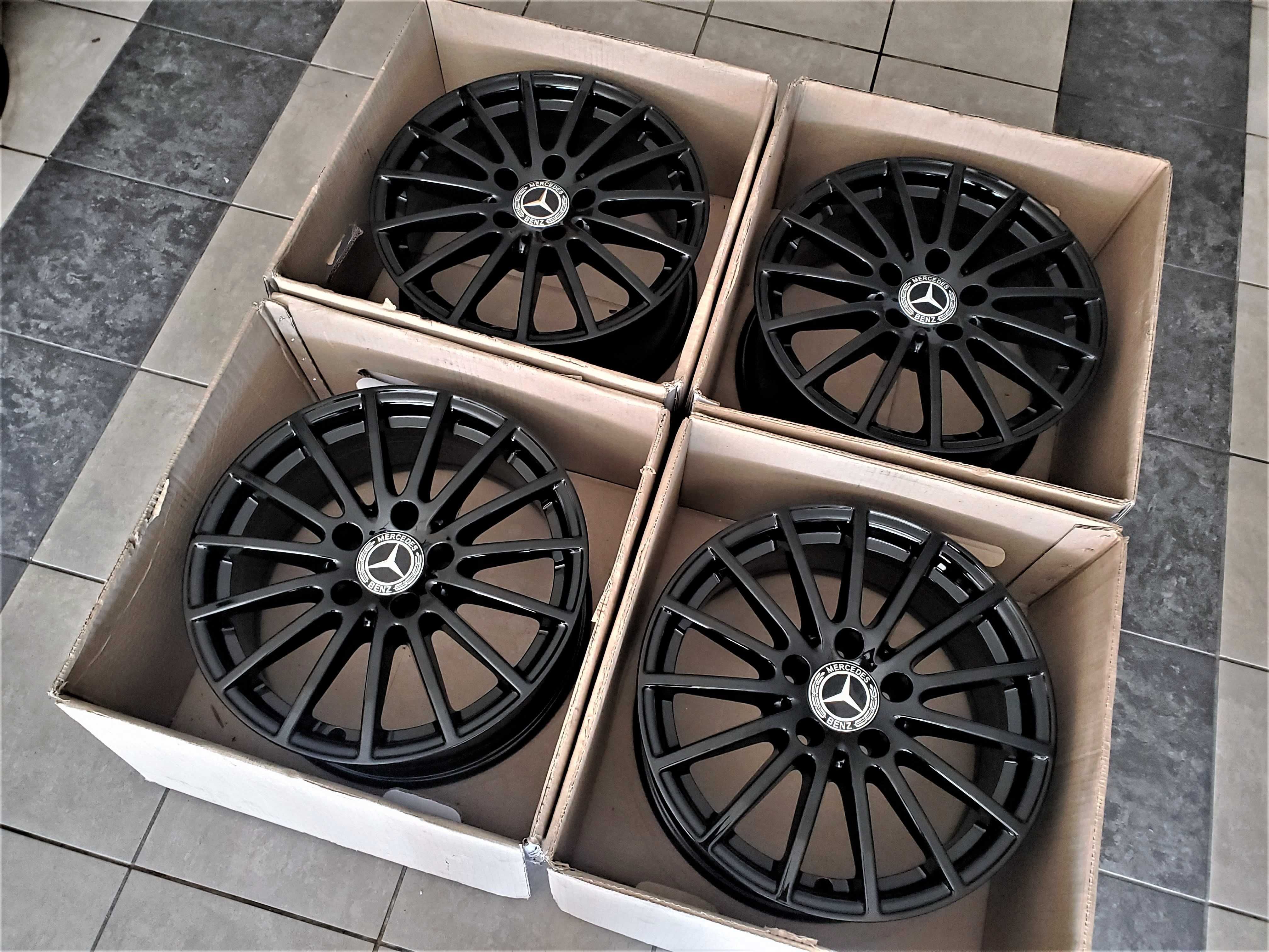 Alufelgi 16 5x112 Czarne Mercedes A B C E CLA V Vito Viano W203 300#