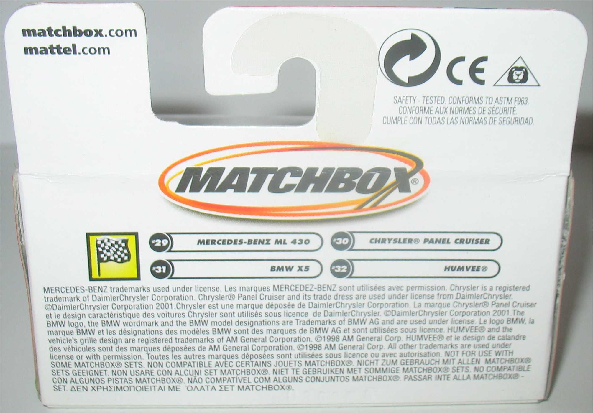 Matchbox - Mercedes-Benz ML 430 (50 Anos - 2002)
