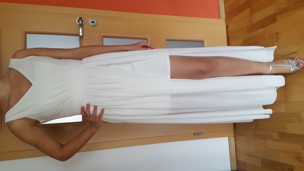 Sukienka długa biała rozmiar 38