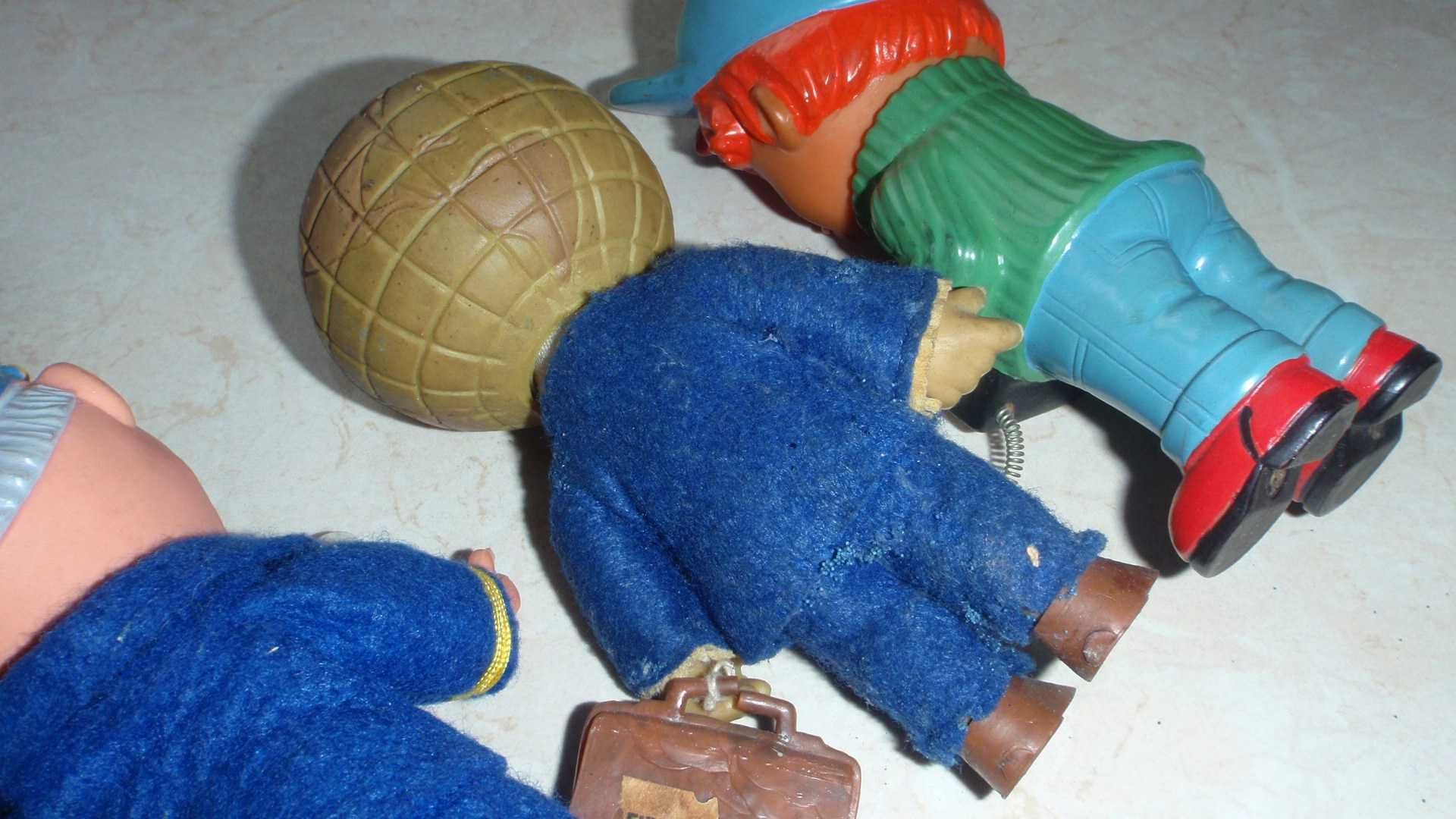 Stare zabawki figurki kolekcjonerskie DDR 1970 / 80 gumowane .