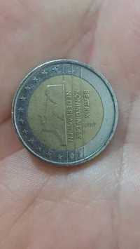 Moeda de 2 euro Holanda 2001 Beatrix