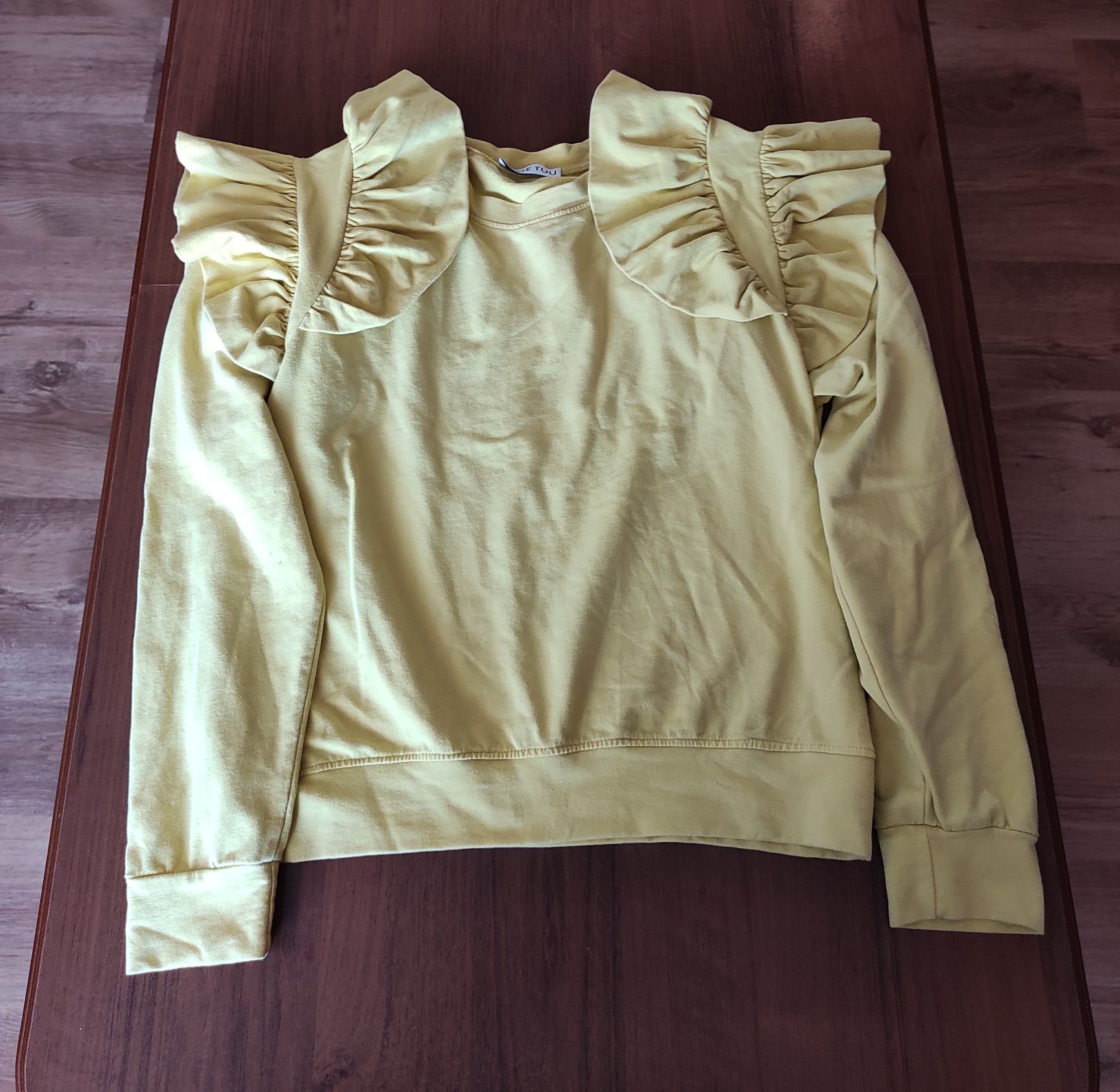 S/M Piękna wyróżniająca się bawełniana bluza na jesień