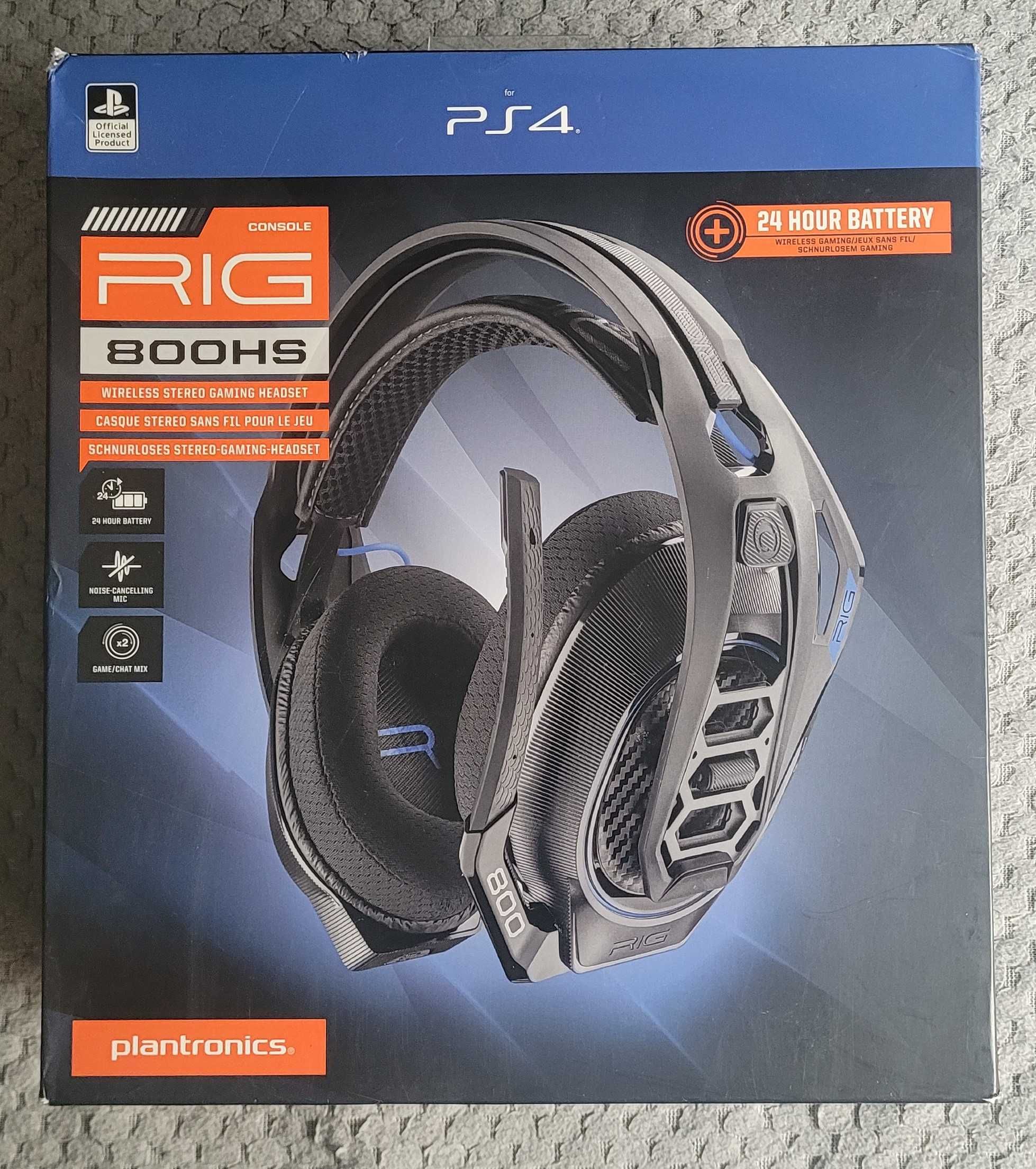 Plantronics Słuchawki bezprzewodowe dla graczy PS4 RIG 800HS Czarne