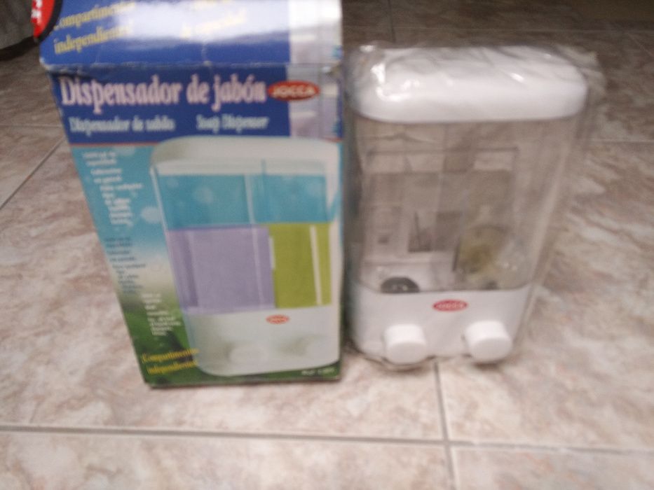 distribuidor de gel banho e shampoo, novo