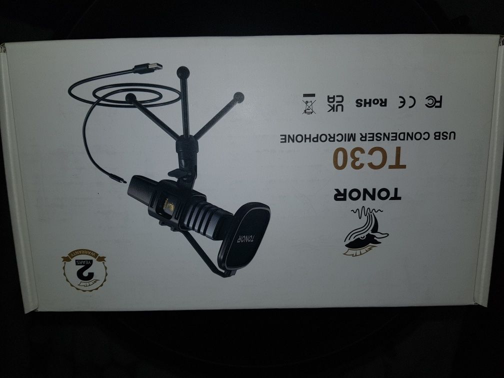 Mikrofon Tonor TC30  NOWY+pop filtr + statyw + kabel USB