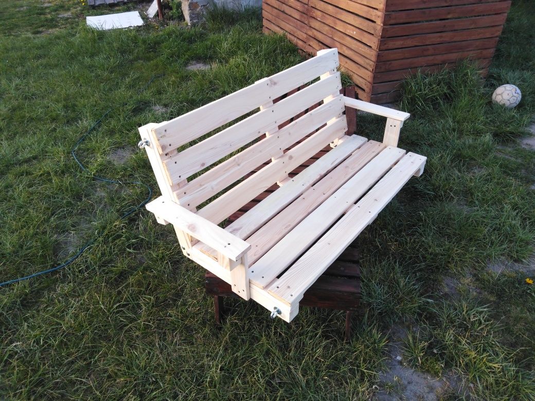 Siedzisko do huśtawki ogrodowa , huśtawka drewniana.