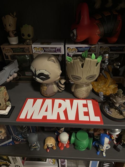 Logotipo Marvel em PLA