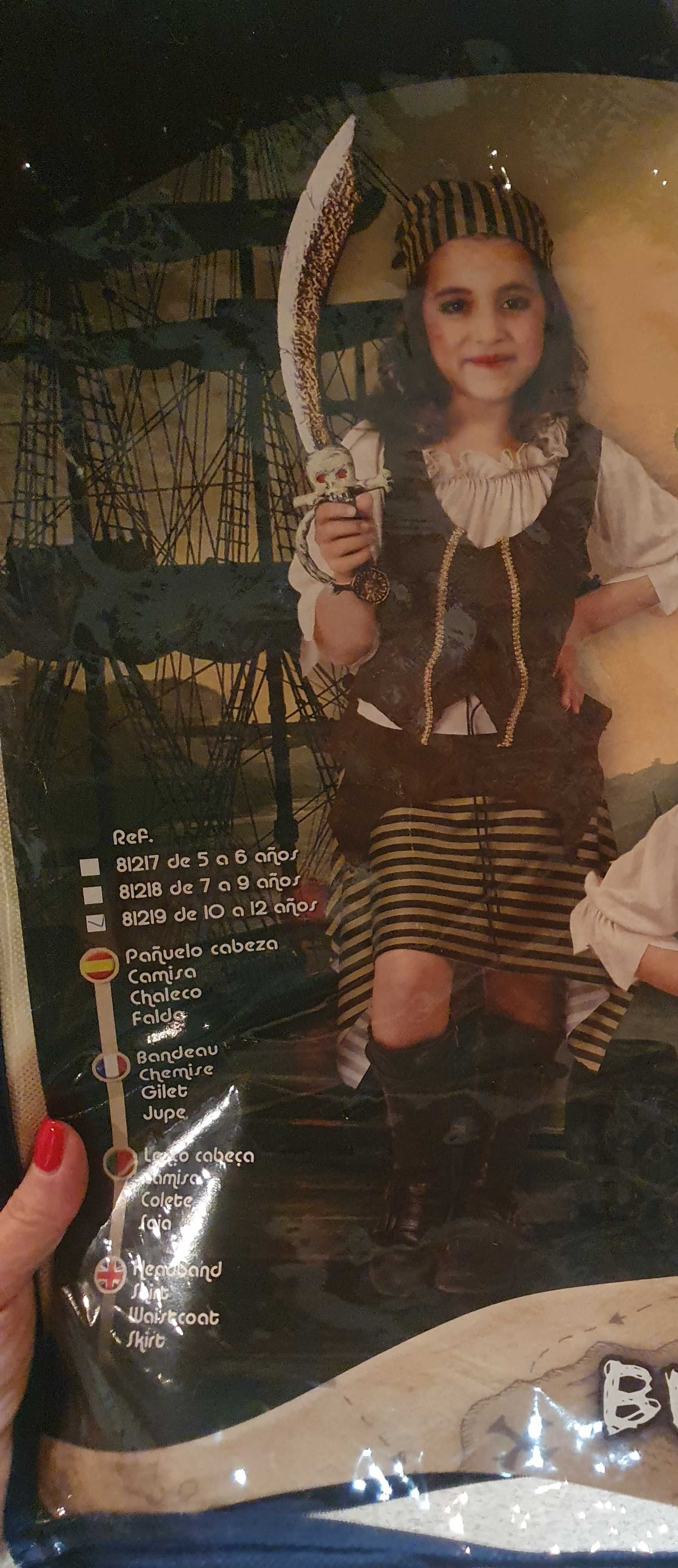 Máscara Menina Pirata