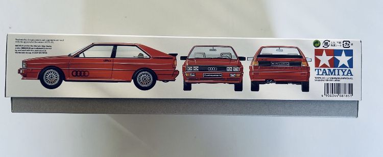 Samochód Audi Quattro model do sklejania Tamiya 24031