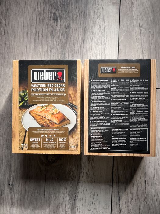 Дошки кедрові порційні для копчення для грилей Weber, 4шт - 17832