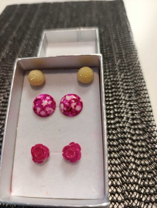 Zestaw 3 par kolczyków