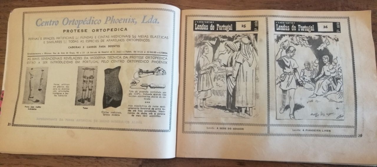 Jornal "O Século" - Album de 1953; 5ª edição Conc. Lendas de Portugal