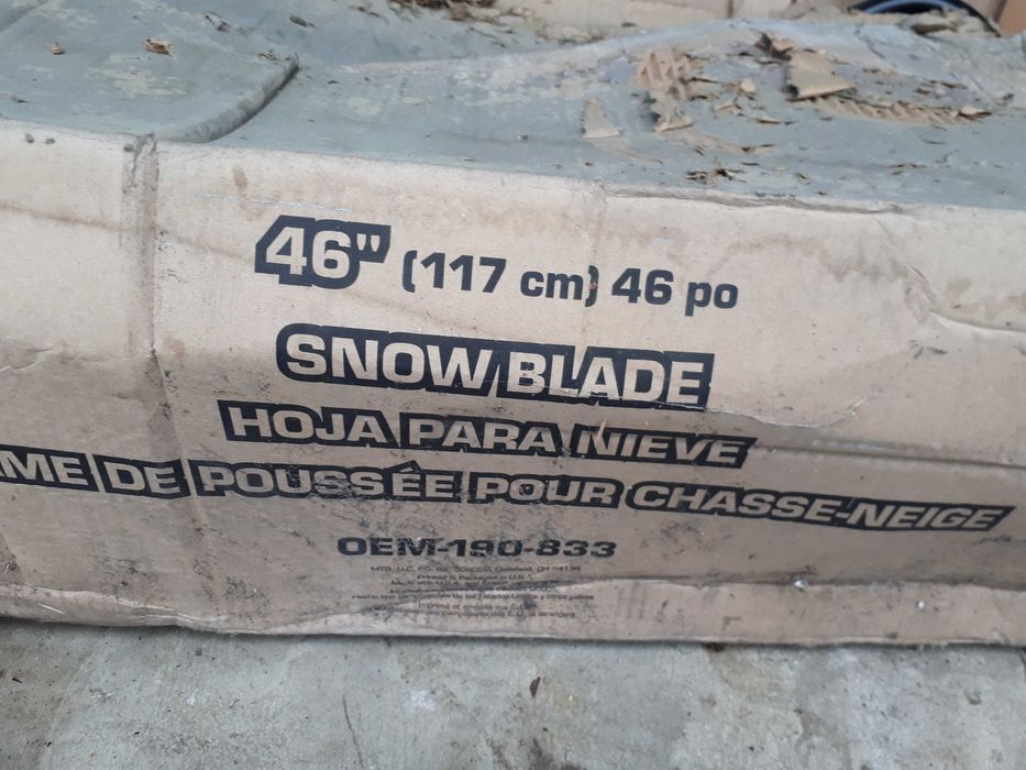 Spych pług oryg. do odśnieżania śniegu- traktorek MTD