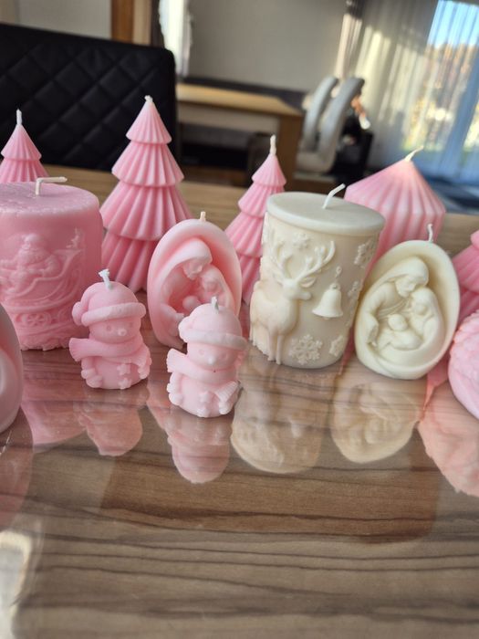 Swiece sojowe recznie robione