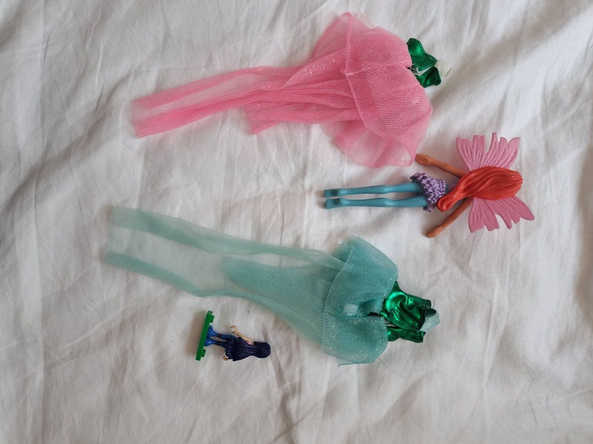 Ubranie Sukienka dla lalki Winx Flora I Lejla Figurki Bloom i Muza