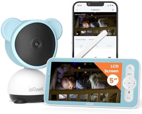 !Акція! ieGeek 5'' Baby Monitor WiFi камера відеоняня 1080P