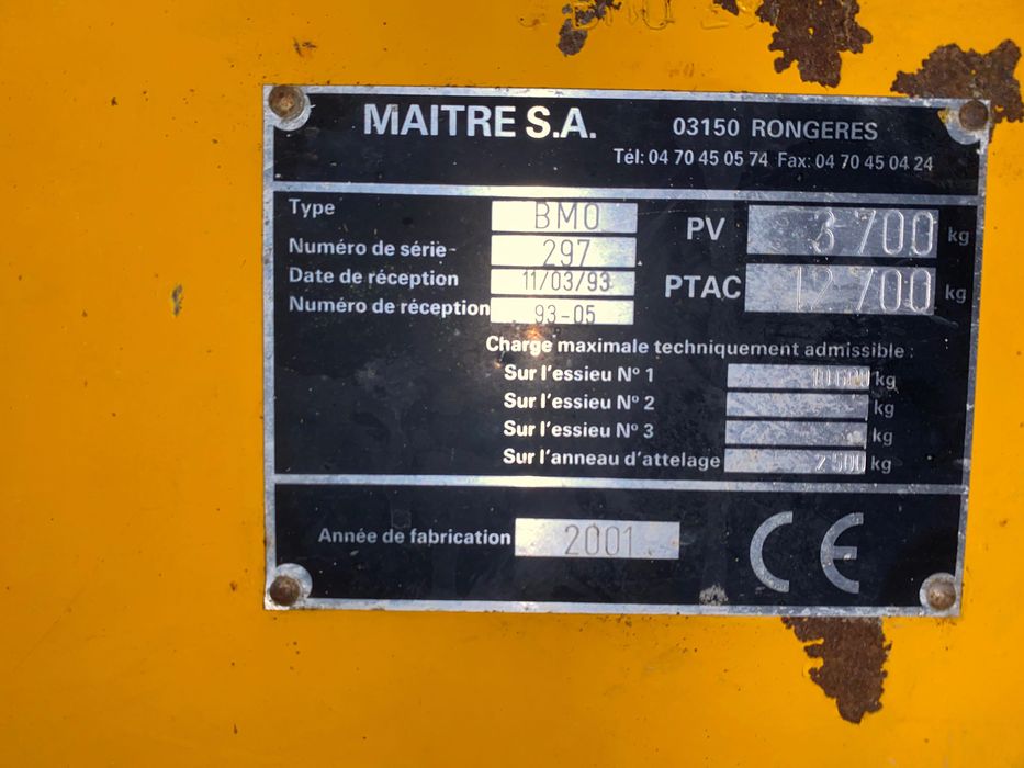 rozrzutnik obornika maitre emm 90 f