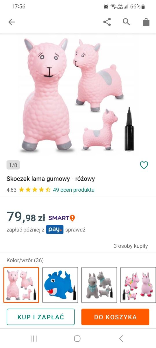 Skoczek baranek jak nowy