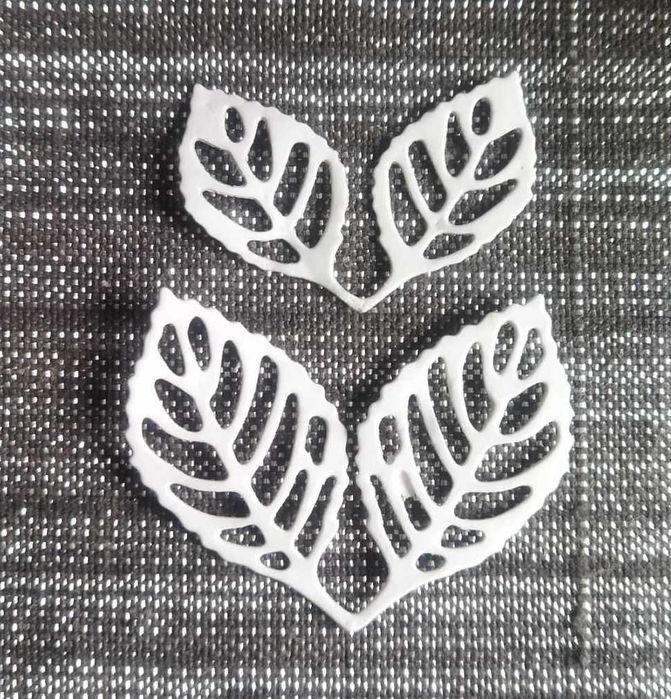 skrapki listki liście ażurowe scrapbooking 20 szt.