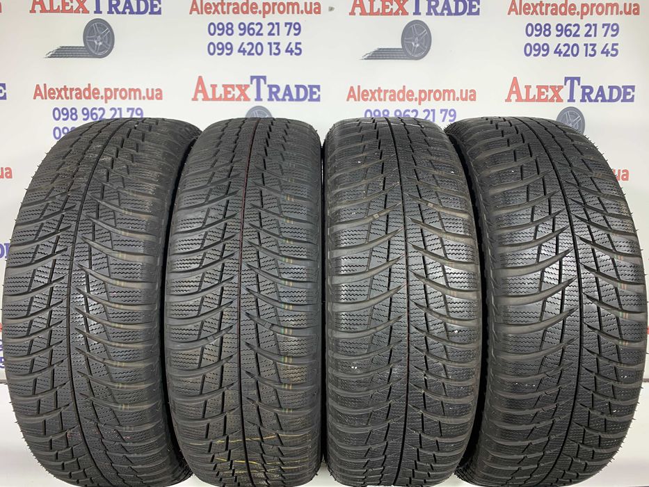 4 шт. 205/60 R16 Bridgestone Blizzak LM001 зимові шини б/у, 7 мм
