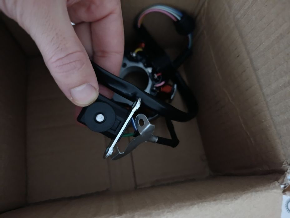 Bobine nova na caixa