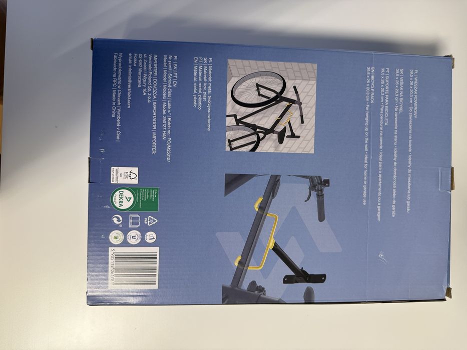 Wieszak rowerowy na ścianę Seven for Seven – nowy, solidny uchwyt