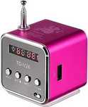 D8935TD-V26 Mini cyfrowy głośnik radiowym FM przenośne Radio FM RÓŻÓWY