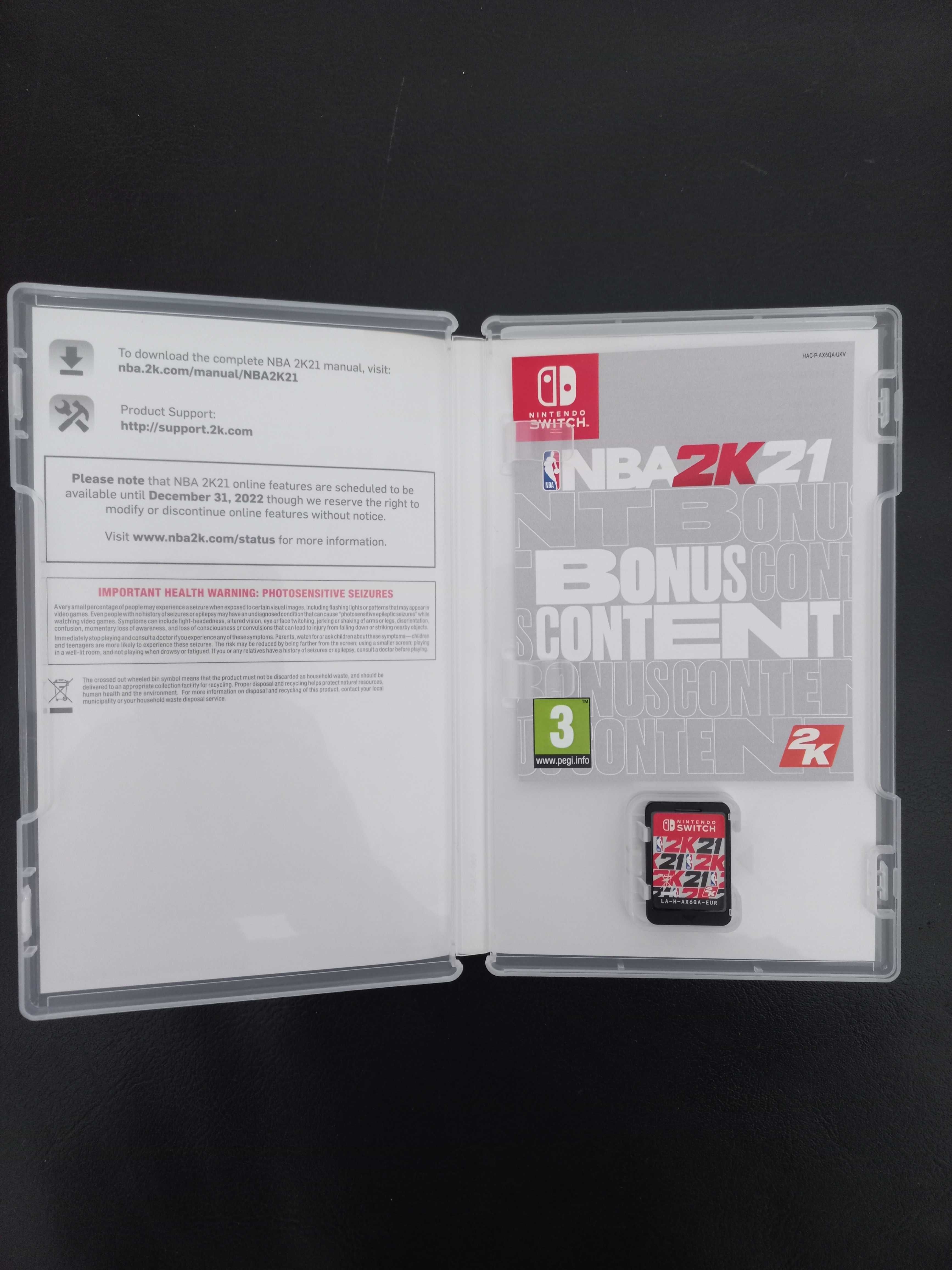 Jogo NBA2k21 - Nintendo Switch