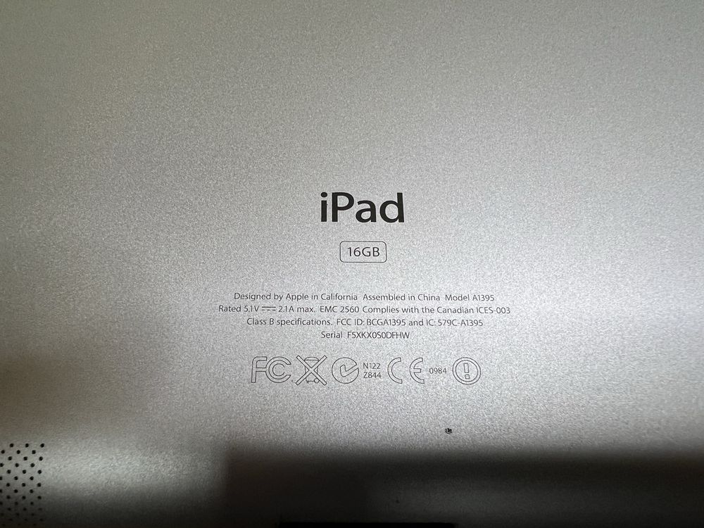 Планшет Apple iPad 2 A1395 Wi-Fi (16GB) - у Відмінному стані