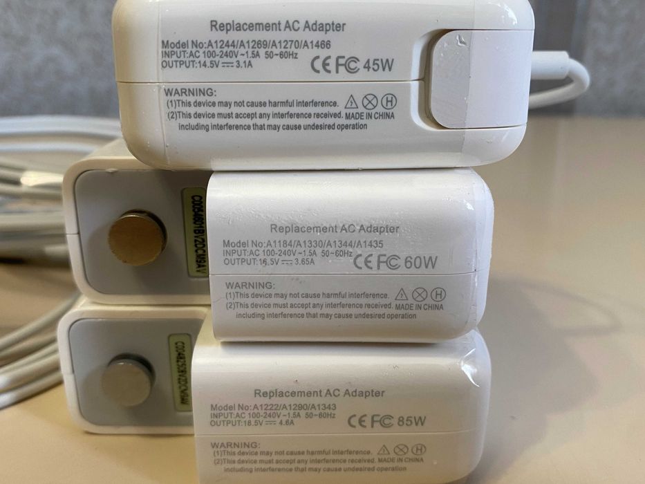 Зарядки,Блоки Живлення для ноутбука Apple Macbook 45W,60W,85W