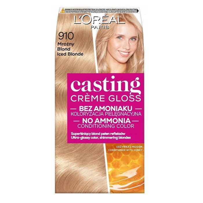 Farba do włosów L'oreal Paris - Casting Creme Gloss 910 Mroźny Blond