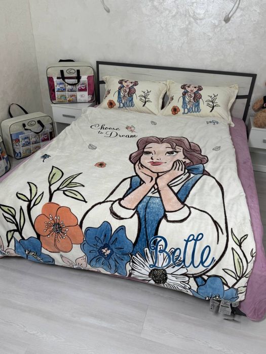 На подарунок! СТІЧ Дитяча велюрова постільна білизна плюшевая постель