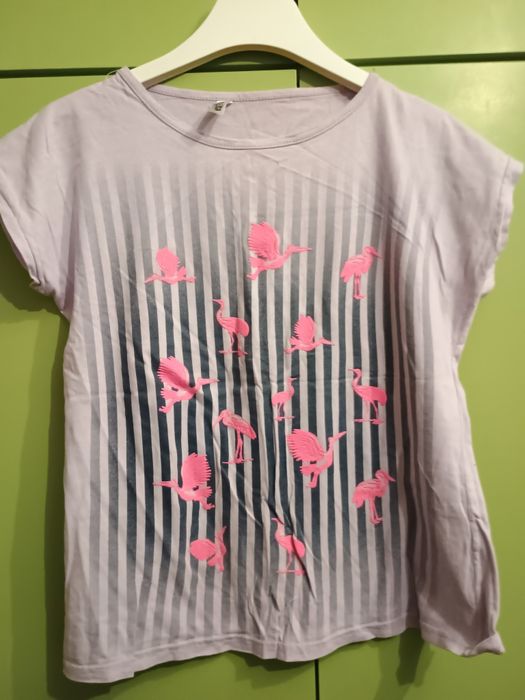 Bluzka z nadrukiem ptaków roz.M