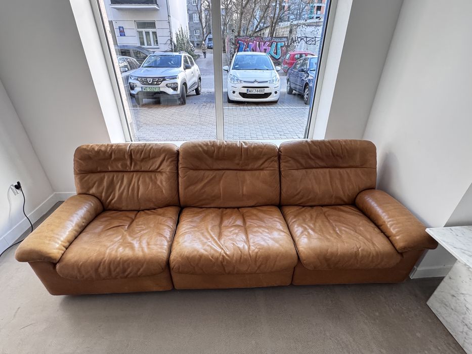 Kanapa skórzana karmelowa  DeSeDe