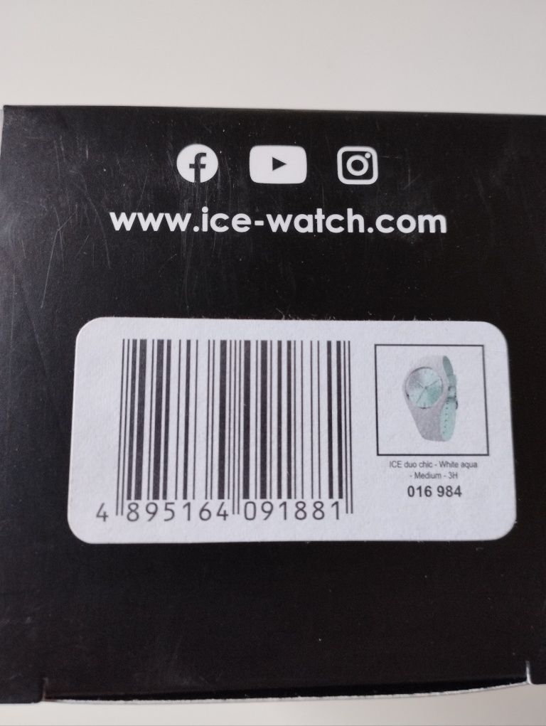 Ice watch M biało-miętowy