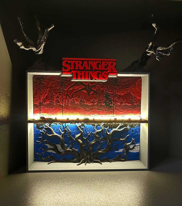 Підставка для фігурок з Stranger Things “Дивні Дива” з LED-підсвіткою
