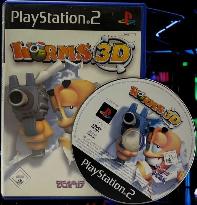Gra na PS2 Worms 3d