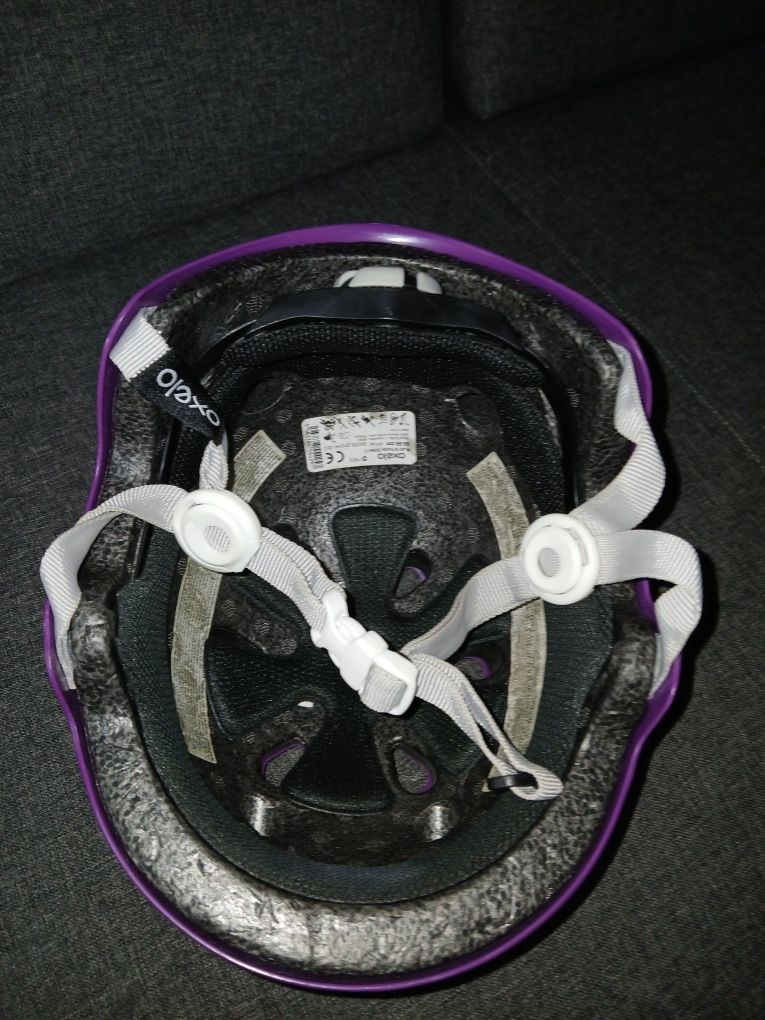 Fioletowy kask OXELO 50-54cm