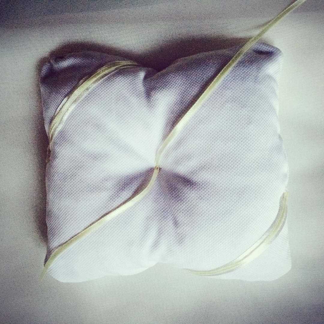 Poduszeczka na obrączki ślubne hand made