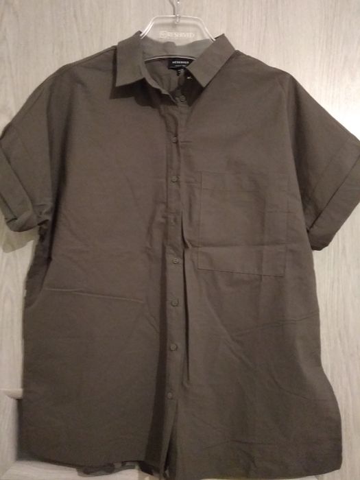 Reserved nowa koszula oversize khaki moro