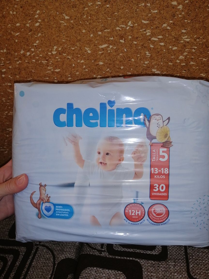 Детские памперсы памперси подгузники пiдгузки Pampers 5 Chelino # 5