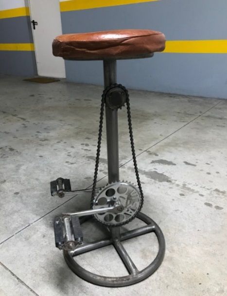 Banco Alto Industrial tipo Bicicleta