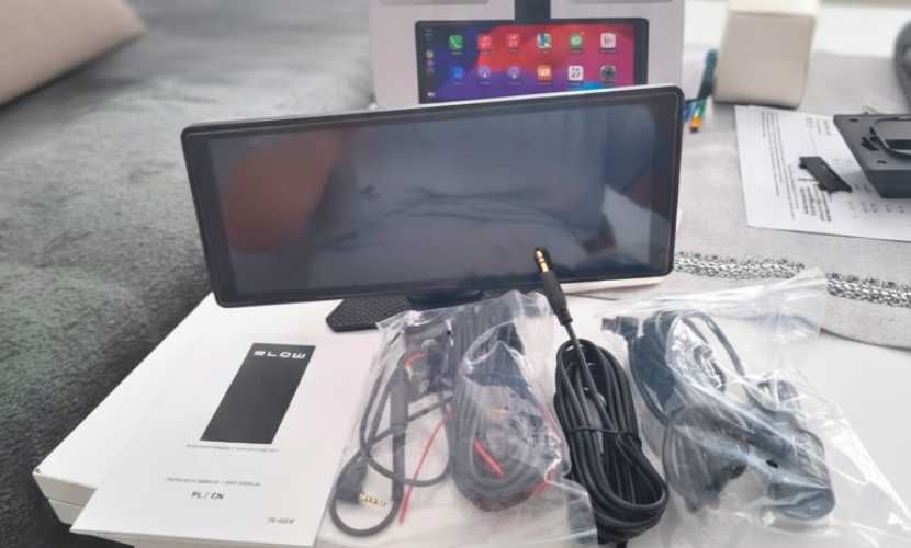 Monitor samochodowy CarPlay Android Auto bezprzewodowy kamera cofania