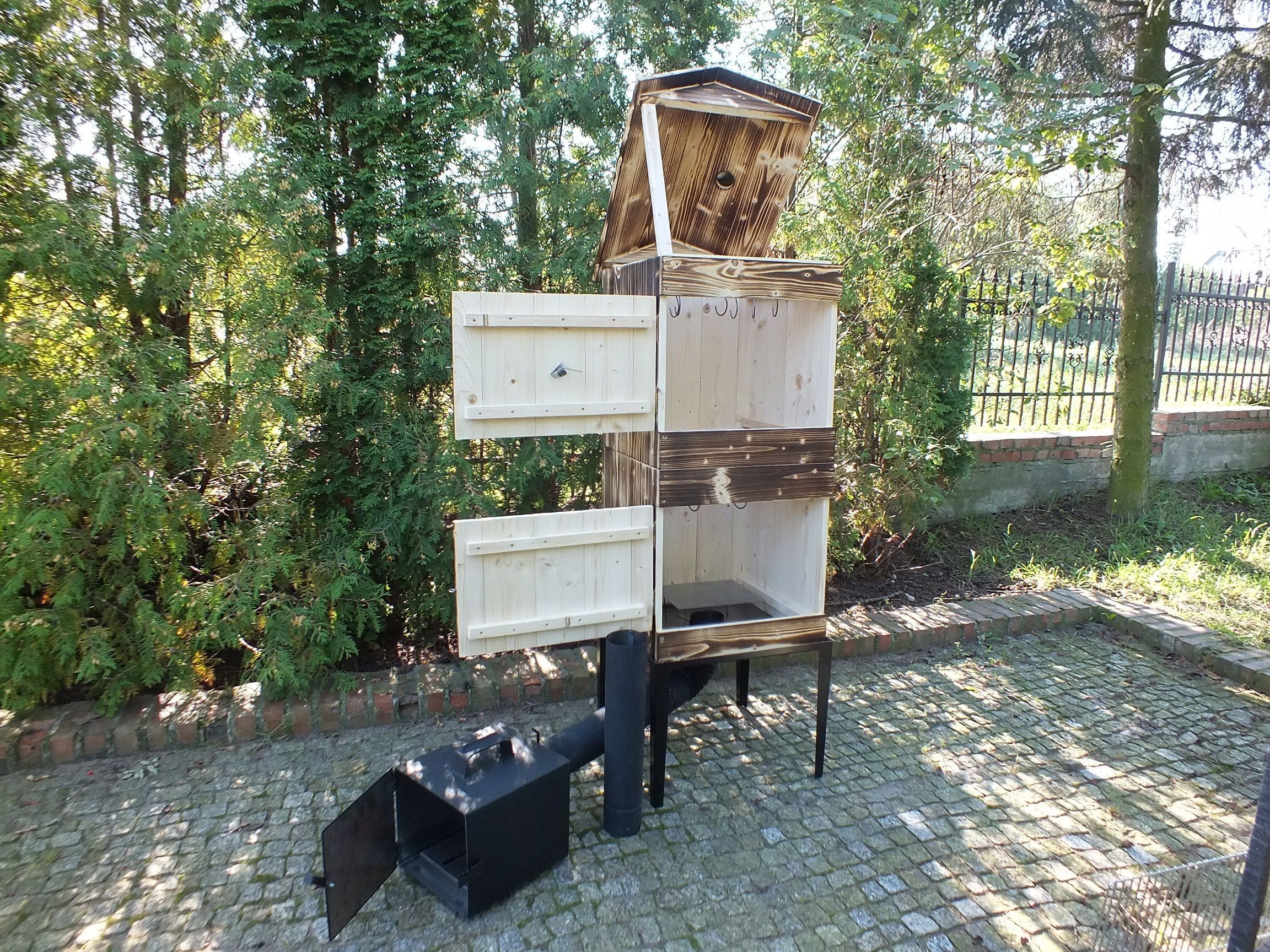Wędzarnia Drewniana Ogrodowa XXL + OPALANA GRATIS!