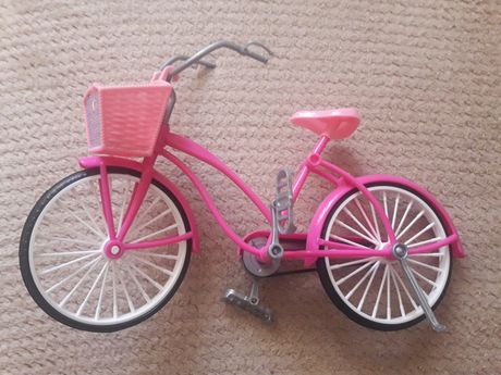 Rower z koszykiem dla Barbie + kask gratis
