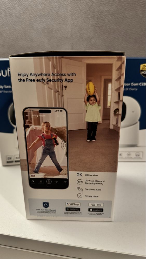 Kamera obrotowa Wi-Fi Eufy C220 2K AI, 360°, do domu i dziecka