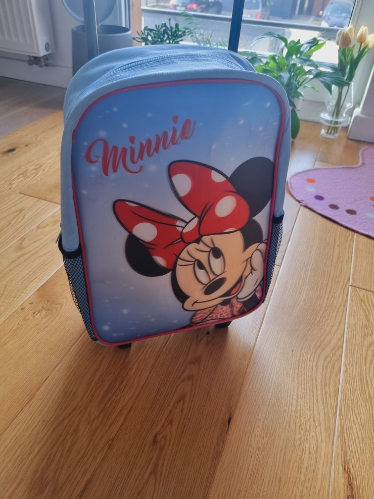 Disney Minnie plecak walizka na kółkach rączka
