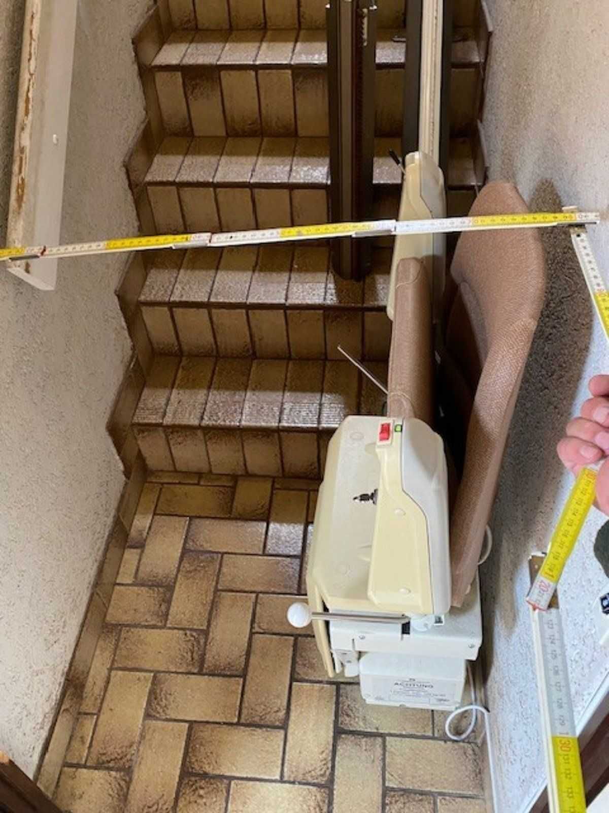winda przyschodowa prosta wąska krzesełko schodowe schody 4,20m LIFTA