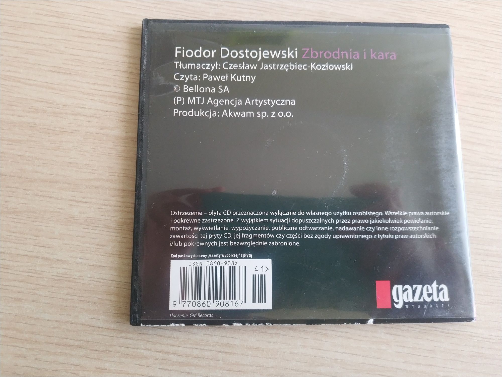 Audiobook Fiodor Dostojewski Zbrodnia i kara Lektury obowiązkowe