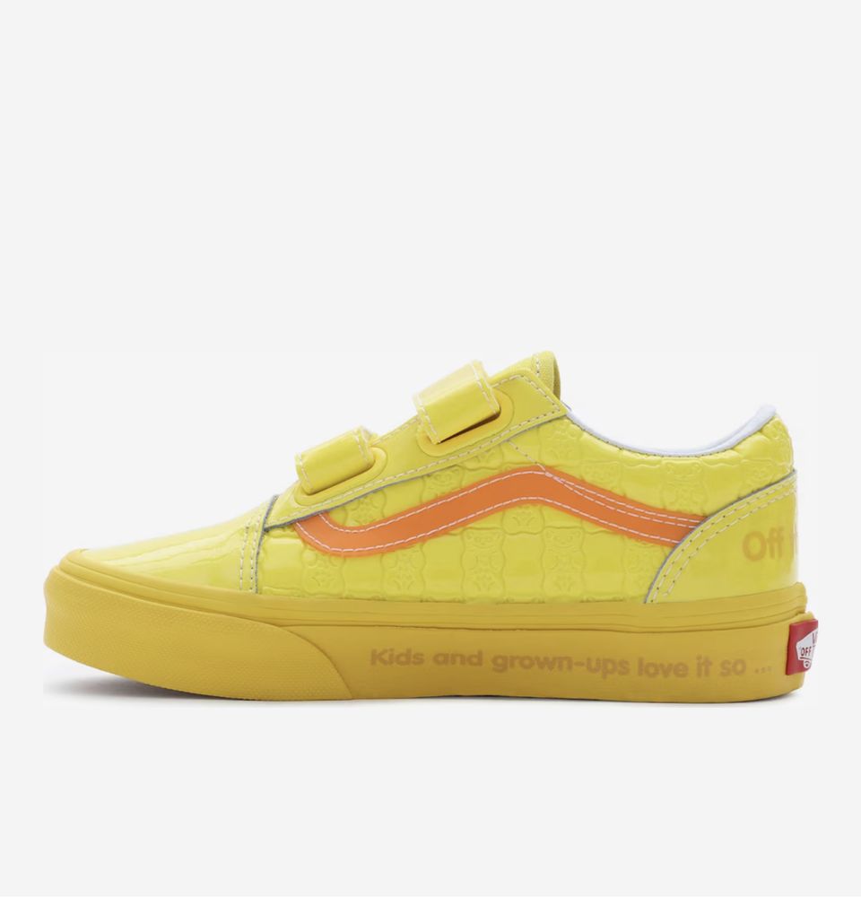 Sapatos para criança em couro Vans Amarelo 28